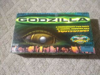 Godzilla 1998 Board Game Milton Bradley Complete
