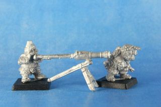 Warhammer Fantasy Battles Aos Dwarf Swivel Gun Cannon Oop Rare Metal