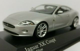 ===== Minichamps 1:43 Jaguar Xk Coupe Silver (black Box) =====