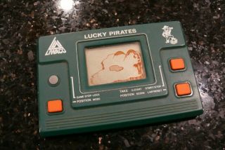 Liwaco Lucky Pirates Vintage Electronic Handheld Lcd Video Game & Watch ✨rare✨