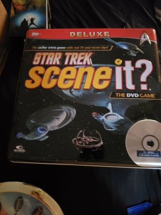 Star Trek Scene It? Deluxe Dvd Game - Collector Edition Tin - Complete