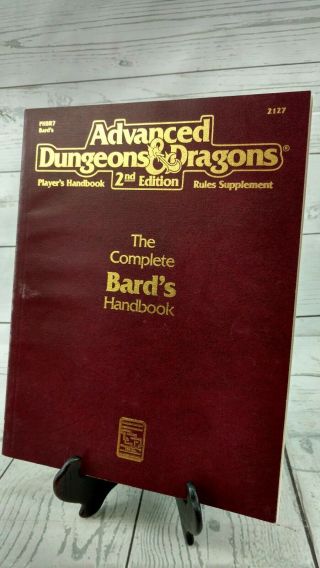 Tsr 2127 Advanced Dungeons & Dragons 2nd Edition The Complete Bard 