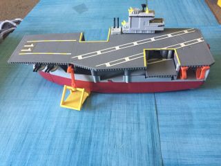 Vintage 1988 Galoob Micro Machines Aircraft Carrier Playset