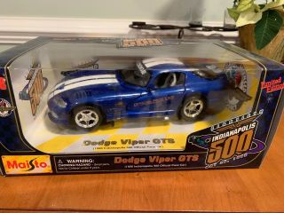 Maisto 1996 Dodge Viper Gts Indy 500 Pace Car Diecast Car 1:18