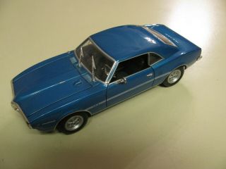 1967 Pontiac Firebird,  Blue - Welly 22502 - 1/24 Scale Diecast Model Toy Car