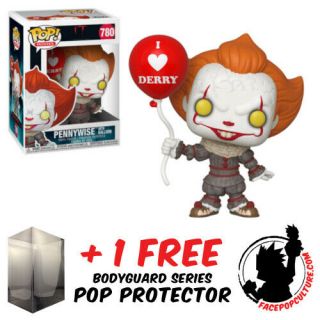 Funko Pop Vinyl It Chapter 2 Pennywise With Balloon Exclusive,  Pop Protector