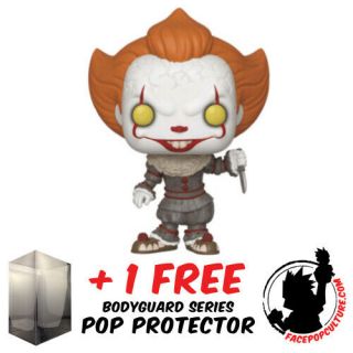 Funko Pop Vinyl It Chapter 2 Pennywise With Blade Exclusive,  Pop Protector