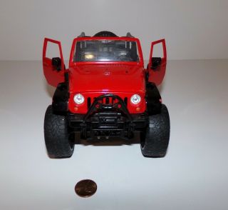 2015 Jeep Wrangler Off Road Edition,  Red - Jada Diecast Toy Car 1/24 Scale