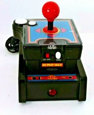 Vintage Namco Ms.  Pac - Man Plug And Play Tv Game Classic - Wireless Joystick