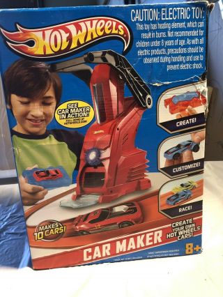 Hot Wheels Car Maker Play Set Hot Rod Toy Mold And Press Rare Collectible