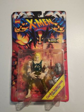 Marvel X - Men Invasion Series (1995) Captive Sabretooth Toy Biz Action Figure