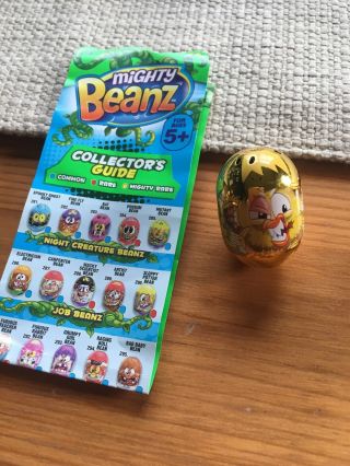Mighty Beanz Rare Golden Nugget Chick