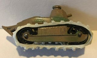 Vintage 4647 Tootsietoy Diecast Army Tank – 3”l – Unusual