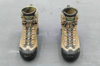 1/6 Scale Toy Us Navy - Nsw Marksman - Black & Tan Combat Boots (peg Type)