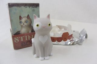 Catapult Cat Heart Chest,  Vinyl 3 " W/display Box - Stink Box By Jason Limon