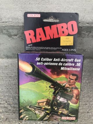 Vintage Rambo.  50 Caliber Anti - Aircraft Gun Action Figure