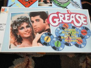 Vintage Milton Bradley 1978 Grease Board Game Olivia Newton John Travolta