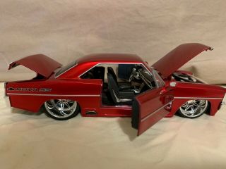 Jada Toys Dub City 1:24 Scale 1967 Chevrolet Nova Ss 90215 Red