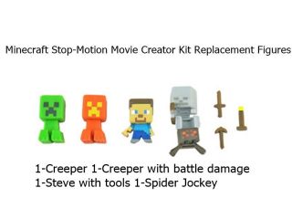 Minecraft Stop - Motion Movie Creator Figure Replacement Set