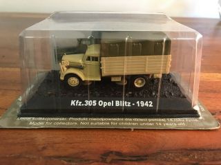 Amercom 1:72 Diecast Kfz.  305 Opel Blitz Cargo Truck Germany 1942