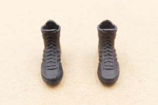 1/12 Scale Toy - Sas Crw Breacher - Black Combat Boots (peg Type)