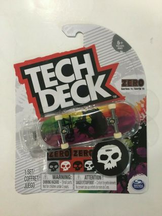 Tech Deck Zero Series 11 Fingerboard Skateboard Ultra Rare Skull Design