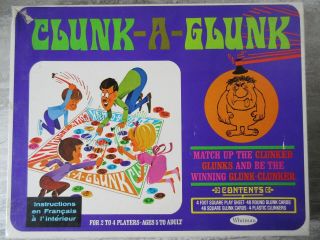 Old 1968 Clunk - A - Glunk Board Game By Whitman Complete