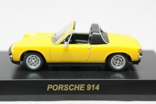 8898 Kyosho 1/64 Porsche 914 Yellow Porsche Vol.  3 No - Box Tracking Number