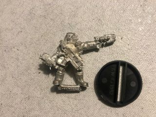 Warhammer 40k Imperial Guard Storm Trooper Sergeant W/ Auspex & Plasma Metal Oop