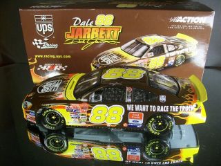 Rare Dale Jarrett 88 Ups We Want To Race The Truck Flames 2001 Ford Taurus