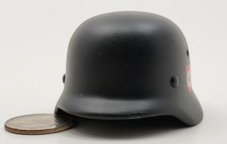 Toys City Wwii German Metal Black Helmet 1/6 Did 3r Dragon Bbi Soldier Dam