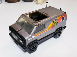 70 ' s Vintage Tonka Custom Silver Beach Van 2