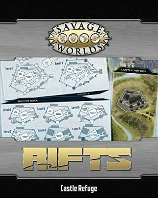 Savage Worlds Rpg: Rifts - Map: North America & Castle Refuge Other Rpgs -