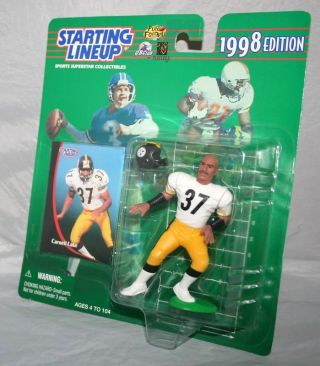 1998 Starting Lineup Carnell Lake Pittsburgh Steelers Still In Package
