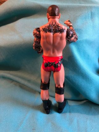 RANDY ORTON 2011 Mattel WWE Wrestling Figure Black/Red Trunks / Tattoos RKO 2