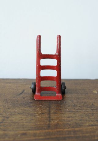 Vintage Pressed Steel Toy Hand Truck Cart Marx Buddy L Dolly