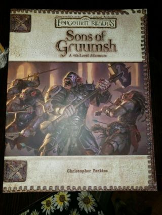 Sons Of Gruumsh 4th Level Adventure Forgotten Realms Dungeons Dragons 3.  5 Bk351