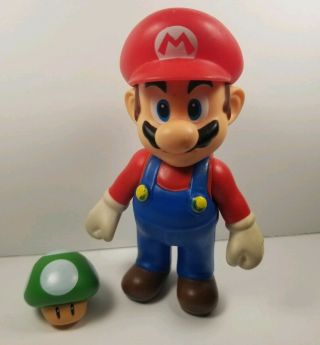 Nintendo Mario Brothers 5 " 2008 Vinyl Classic Toy & Green Mushroom Toy