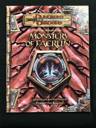 Monsters Of Faerun Vf D&d Monstrous Compendium Dungeons Dragons Forgotten Realm