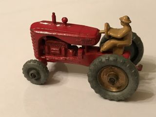 Matchbox Lesney 1957 Massey Harris Tractor Made In England