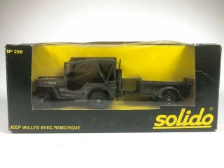 Solido Willys Military Jeep & Trailer