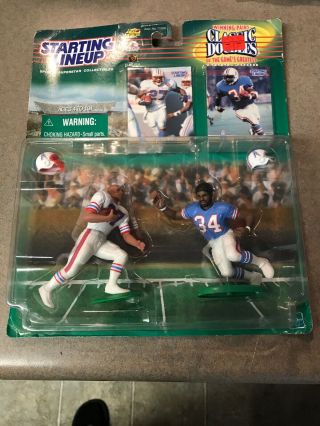 Starting Lineup Eddie George Earl Campbell Classic Doubles 1999 Action Figures
