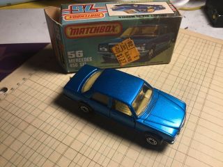 1979 Matchbox Superfast No.  65 Mercedes 450 Sel Blue With