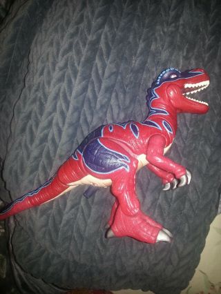 Mattel Imaginext Red Dinosaur Tyrannosaurus T - Rex 2004 Action Figure