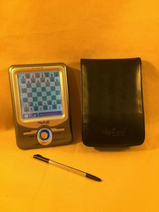 Mephisto Maestro Travel Chess Computer Saitek With Leather Case & Stylus