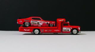 Hot Wheels Team Transport Plymouth Duster Funny Car Mongoose Retro Rig Loose