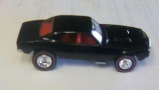 HOT WHEELS HALL OF FAME TIN BLACK 67 CAMARO W/ RED LINE REAL RIDERS LOOSE 2