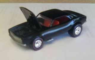 HOT WHEELS HALL OF FAME TIN BLACK 67 CAMARO W/ RED LINE REAL RIDERS LOOSE 4