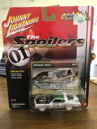 Johnny Lightning The Spoilers 1972 Buick Riviera White Lightning “chase”