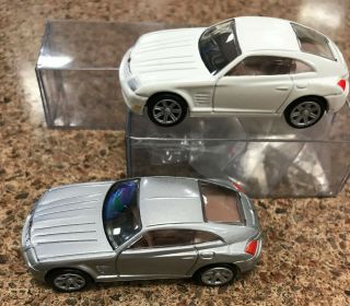 Racing Chamions 1/64 Dealer Promo In Pvc 2003 Chrysler Crossfire Silver,  White